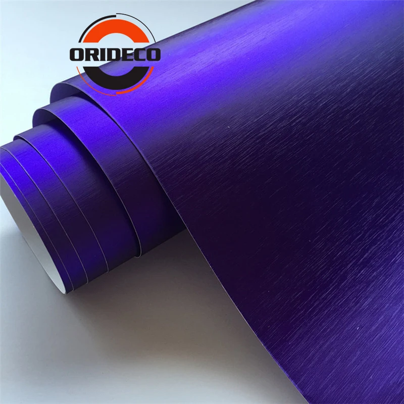 purple brushed metallic chrome vinyl car wraps