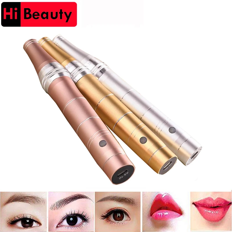 

Rechargeable Electric Auto Micro MTS Nano Needle Tattoo Derma Therapy Makeup Pen Gun With Screw Socket Micro Needling System