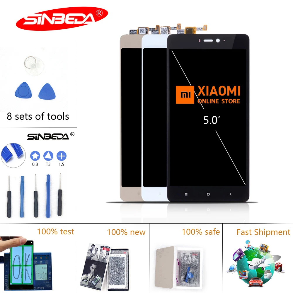 

Original 5.0" Display For XIAOMI Mi 4S LCD Touch Screen with Frame Digitizer Replacement For XIAOMI Mi 4s Screen