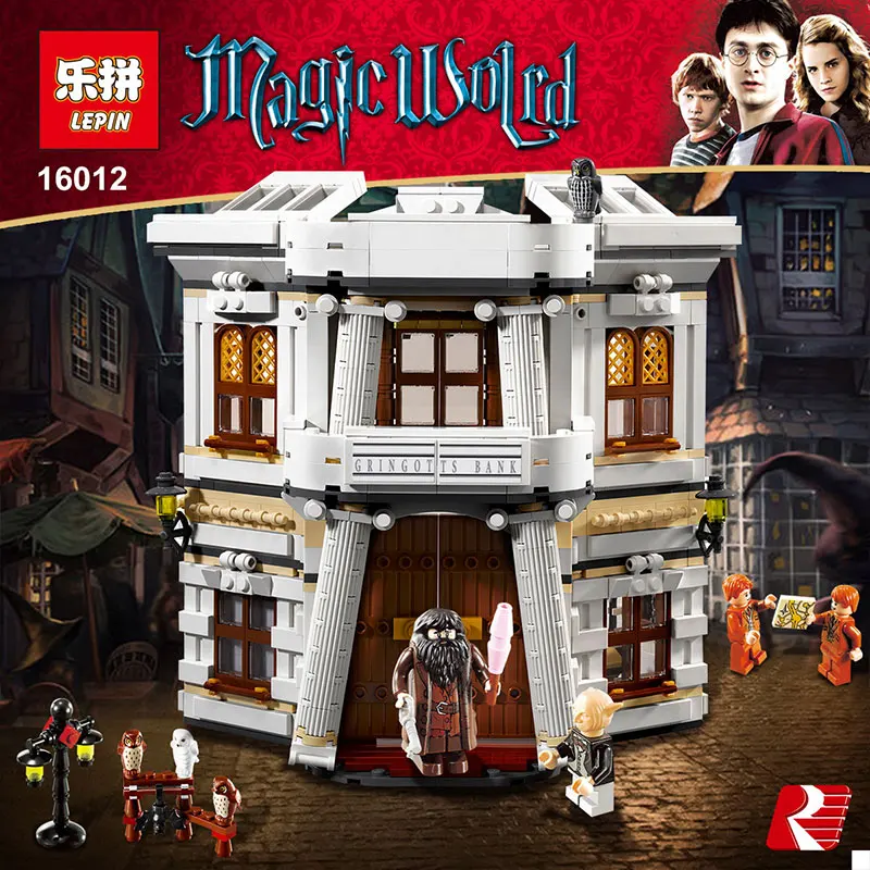 Lepin 16012 2025 Sztuk Serii Harry Potter Diagon Zestaw Klocki