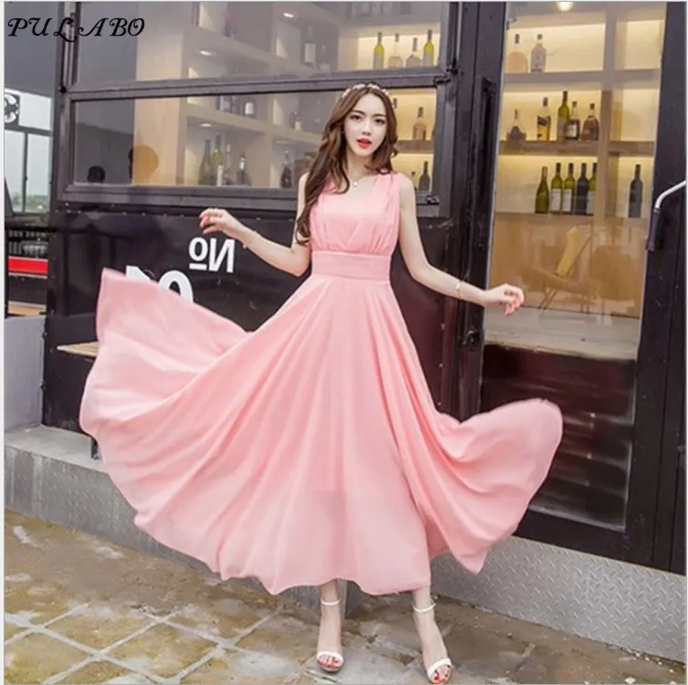Сексуальное женское элегантное шифоновое Кружевное платье макси Vestido de