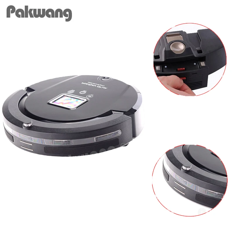 

2018 PAKWNG Remote Control Robot Vacuum Cleaner A320 LCD Touch Screen Auto Recharge Robot Vacuum For Home