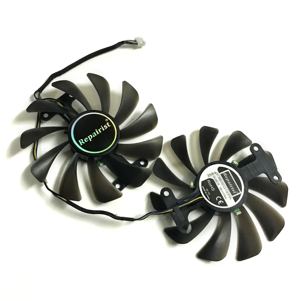 2 шт./компл. видео карты вентилятор GTX1070/1080 GPU кулер для KFA2 GTX1070 Ti EX GTX 1080/1070 EXOC