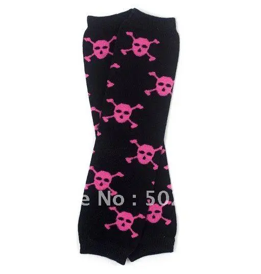 Rocking Rosie Skull Leg Warmers Hot Pink Baby Girl Leg Warmers 60PAIR/LOTin Leg Warmers from