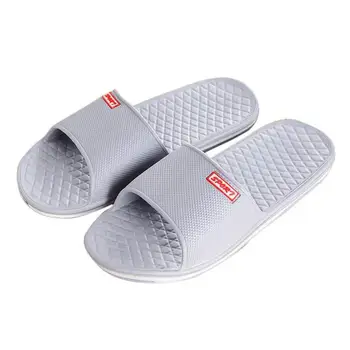 

Men's Shoes footwear Solid Flat Bath Slippers Bath Indoor & Outdoor Slippers sapato masculino Male Home flip-flops A0