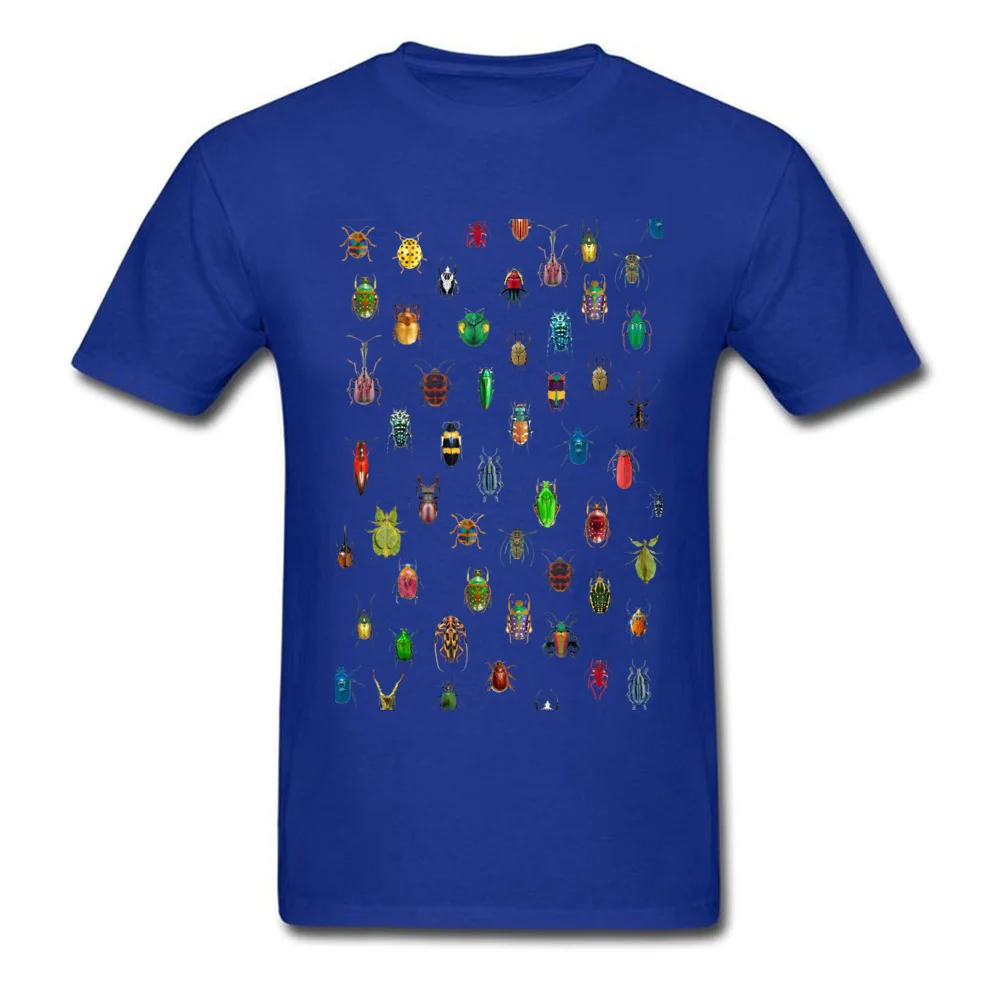 Bugs Men Slim Fit Normal Tops T Shirt Round Neck Mother Day Pure Cotton T-Shirt Design Short Sleeve Tops Shirts Bugs blue