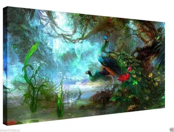 

Home Decor Animal Oil Painting HD Print Peacock On Canvas Modern Deco Wall Art