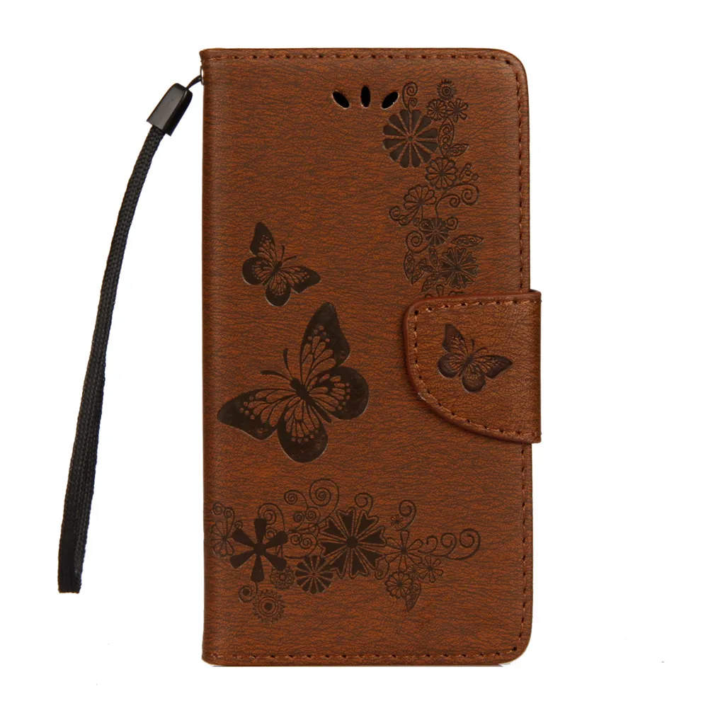 

For Wiko Tommy 2 Case Leather PU Flip Cover Embossing Flower Butterfly Wallet Book Holster For Wiko Tommy 2 Phone Case