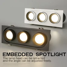 PULUOTI Три головки встроенный угол регулируемая телескопическая лампа держатель светодиодный прожектор