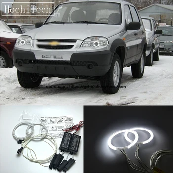 

HochiTech For Chevrolet Niva 2009-2013 Ultra Bright Day Light DRL CCFL Angel Eyes Demon Eyes Kit Warm White Halo Ring