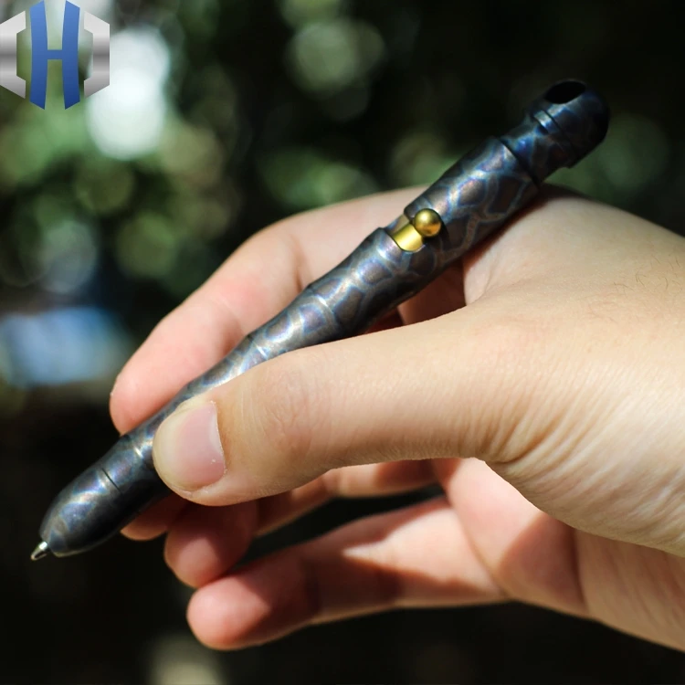 

EDC Industrial Design Titanium Tactical Pen Defense Attack Pen Bamboo Pen Gun Bolt Pen Window Breaker
