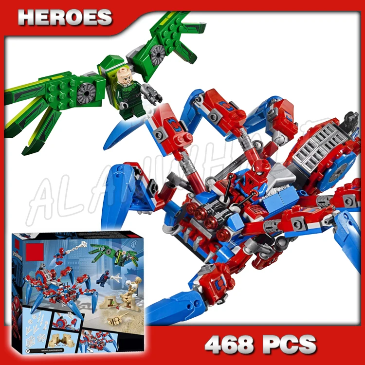 

468pcs Super Heroes Ultimate Spiderman Spider Crawle Vulture Sandman 07113 Model Building Blocks Toy Bricks Compatible with Lego