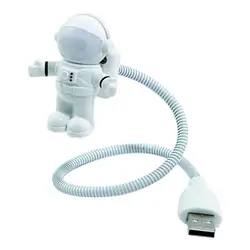 Новинка Прекрасный астронавт в форме лампы Гибкий База USB светодиодный ночник ноутбук PC Чтение свет дополнение