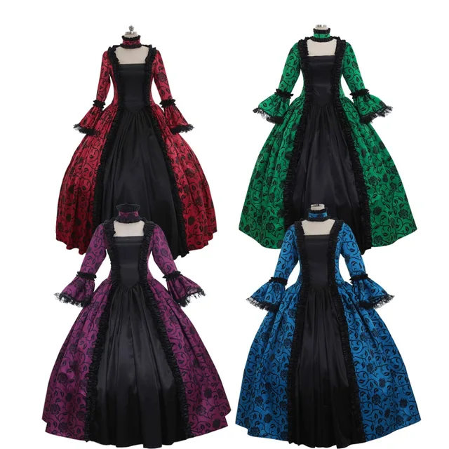 Renaissance Dress with Puffy Sleeves