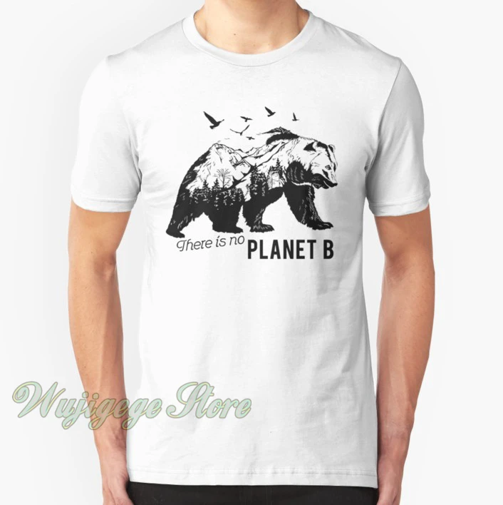 

There is no planet B(4) Tshirt men Short sleeve women t-shirt Casual tops tee Cotton summer T-Shirts