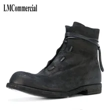 men Riding boots winter new trend male British Korean men short canister boots leather shoes breathable fashion men casual shoes the european men s leather boots martin station vintage trend of korean men s boots high shoes breathable casual shoes