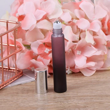 

5Pcs/Set 8Ml Glass Roll On Bottles Roller Ball Empty Perfume Essential Oils Vial Travel Use Necessaries