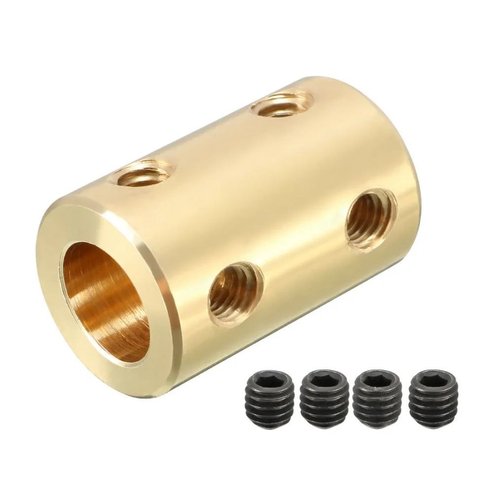 Uxcell 4 8mm Aluminum Alloy 180 Degree Motor Rigid Shaft Coupler