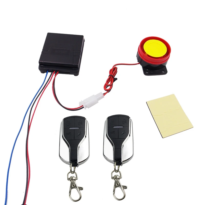 DC 12V Motorcycle Remote Alarm Scooter Anti-theft Security System Motorbike One Way Cheap 125dB Alarms Motor Protection Lock | Автомобили