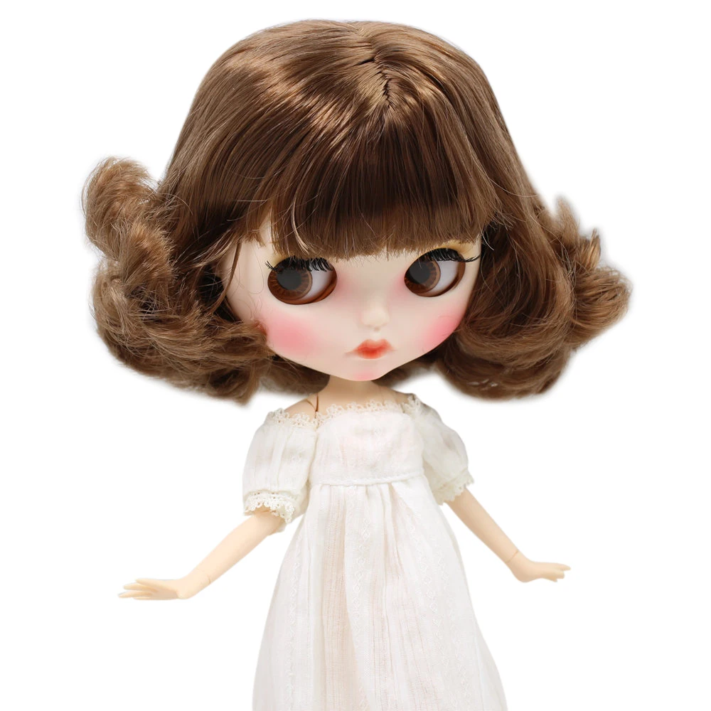 ICY Nude Blyth кукла для No. BL9158 коричневый волос резные губы матовое лицо с бровями