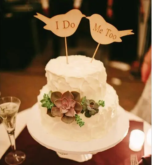 30 Love Birds on Branch Wedding Cake Topper Keepsake Acrylic 