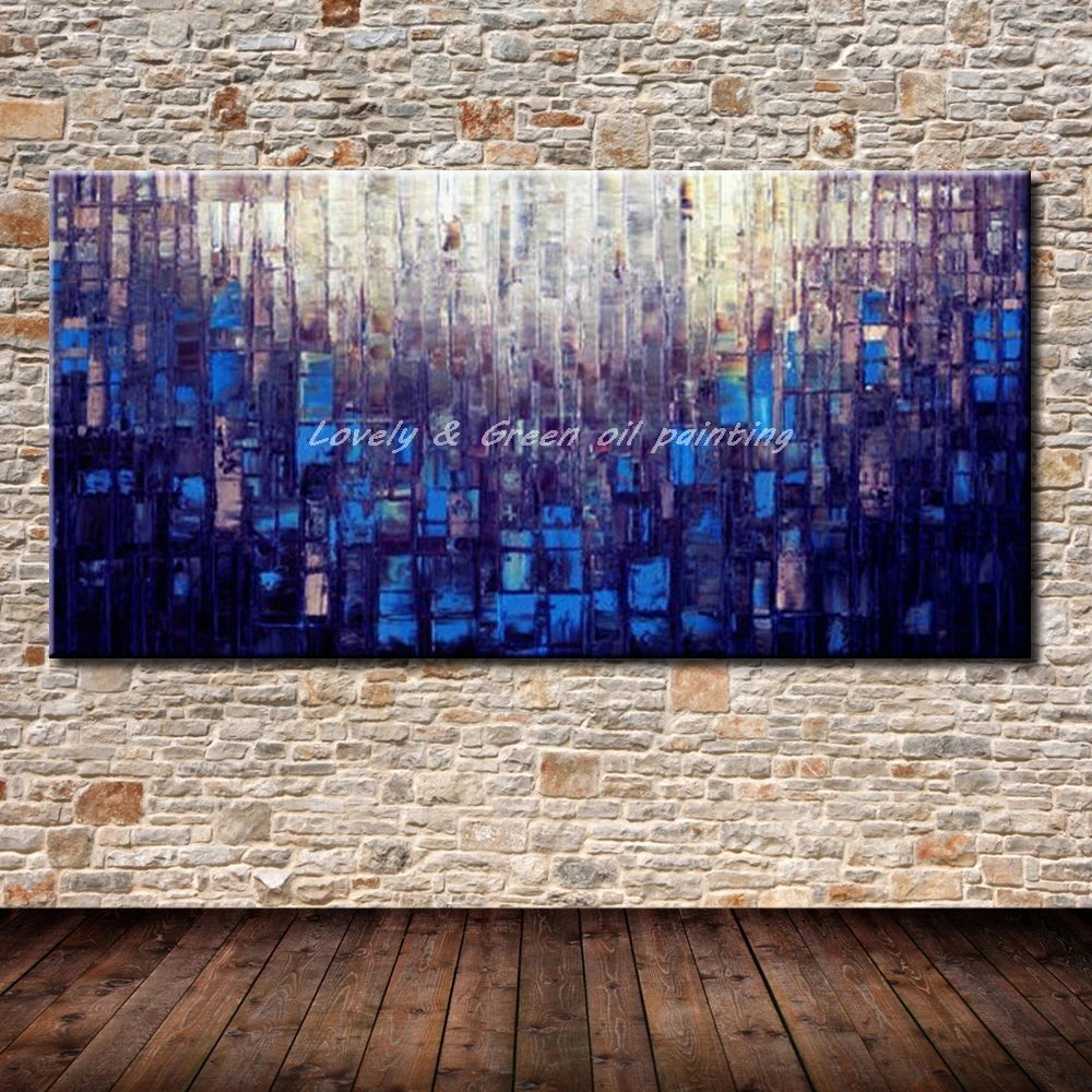 

Hand Painted Canvas Oil Paintings Modern Abstract Palette Knife Oil Painting On Canvas Wall Picture For Living Room Home Decor