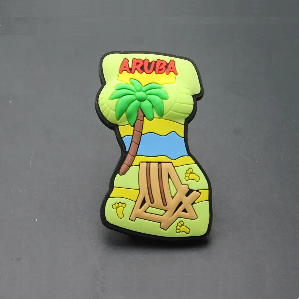 Сувенир туристический ARUBA резиновый магнит 3D для холодильника милый подарок
