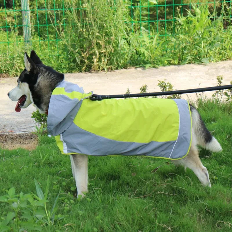 Bistratal дождевик для маленьких средних и больших собак L Толстовка Ночная Светоотражающая куртка дождевые куртки для собак кошек Одежда для животных - Цвет: yellow