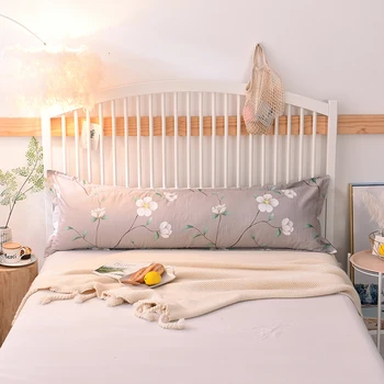 

48x120cm/48x150/48x180ccm 100% cotton twill simple couple pillowcase decorative flower long pillow case bed sleep pillow cover