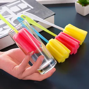 

30^2\1 PC Kitchen Cleaning Tool Sponge Brush For Wineglass Bottle Coffe Tea Glass Cup bathroom