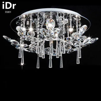 

Japan Style living room crystal lamp modern circular living room led ceiling lights remote master bedroom free delivery