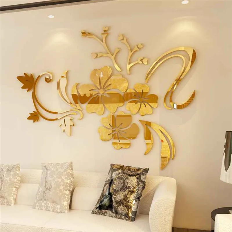 3D mirror wall stickers1