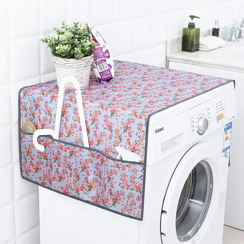 

High Quality Household Waterproof Dustproof Washing Machine Cover Refrigerator Coating With Storage Bag for Kitchen Accessories