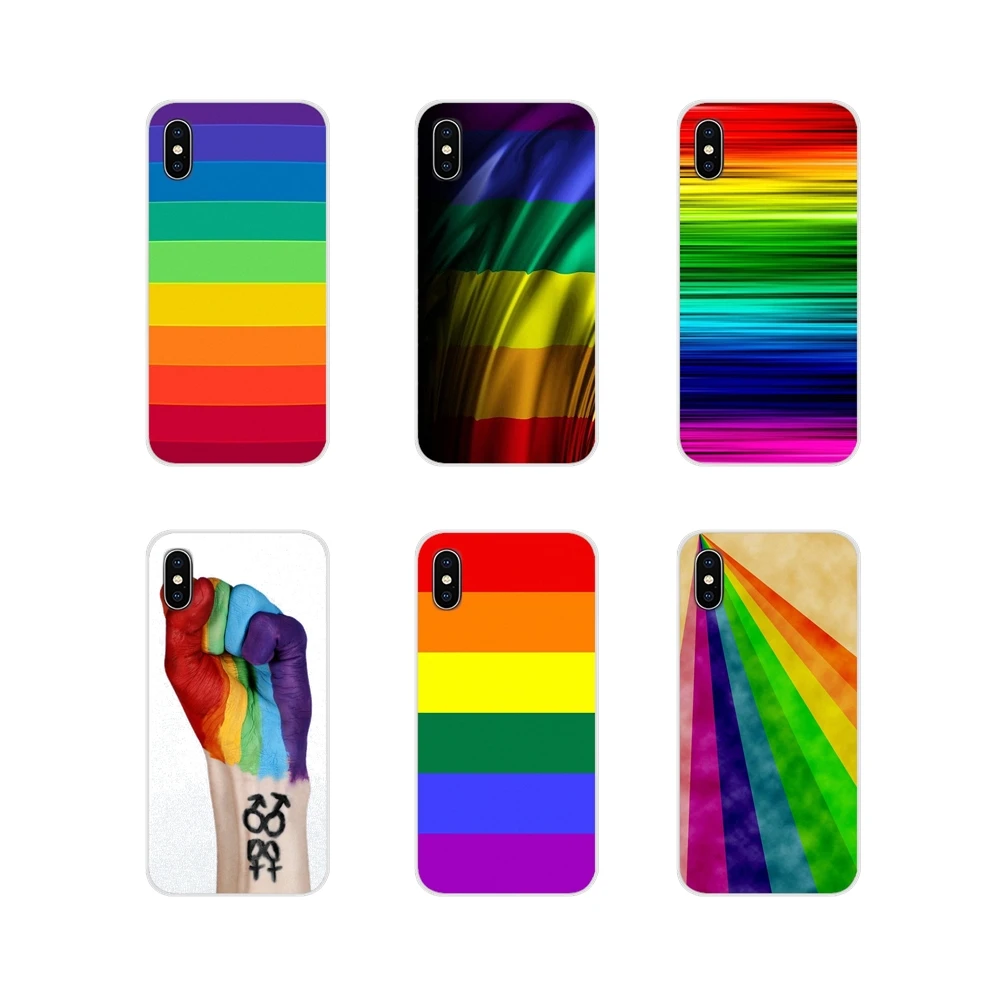 Гордость геев лесбиянок ЛГБТ Радуга для Apple iPhone X XR XS MAX 4 4S 5 5S 5C SE 6 6S 7 8 Plus ipod touch
