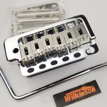 Wilkinson WVP6 Chrome silver ST Electric Guitar Tremolo Bridge + Stainless Steel Saddles Made in Korea Wilkinson WVP6 Chrome silver ST Electric Guitar Tremolo Bridge + Stainless Steel Saddles Made in Korea
