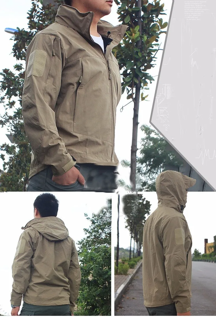 Городская тактическая Водонепроницаемая флисовая уличная куртка для мужчин, много карманов, военная армейская одежда, спортивная дождевая толстовка, походная куртка