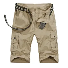 IN-YESON бренд Шорты до колен nylong летние мужские быстро высыхающая Шорты эластичные тонкие мульти-карманы повседневные шорты мужские без ремня