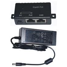 1 порт Gigabit настенное крепление питания по Ethernet PoE инжектор с питанием 48 в 30 Вт в комплекте: GPOE-1-48v30w