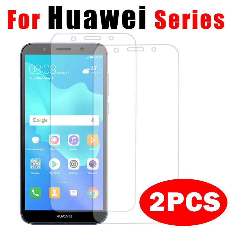 2 шт. Защитное стекло для huawei y3 2018 huawie y9 y5 prime закаленное безопасности huavei y 3 5 9