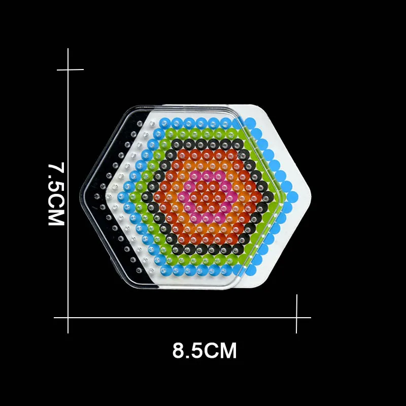 5 мм Хама бусины шаблон с цветной бумагой пластик трафарет головоломки Perler головоломки бусины Diy Прозрачная форма головоломки Pegboard - Цвет: 35