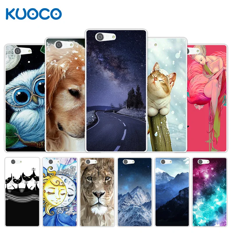 

Soft TPU Case for Sony Xperia Z3 Compact Z3 Mini D5803 M55W Back Soft Silicon Cover Scenery Design 4.6" For Sony Z3 Compact
