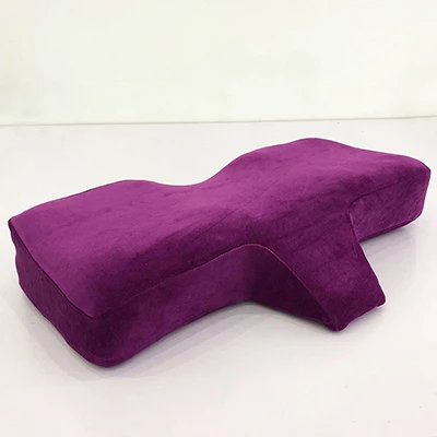 Горячая Распродажа пены памяти подушки детские для наращивания ресниц идеально вогнутый подголовник эргономичный кривая улучшить спальн - Цвет: Фиолетовый