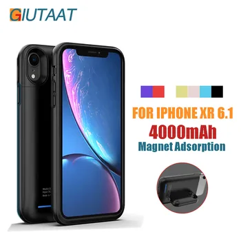 

Magnet Adsorption Disassembly Battery Case 4000 mah for iPhone XR 6.1 Rechargeable Power Bank Charger Battery Cover for XR