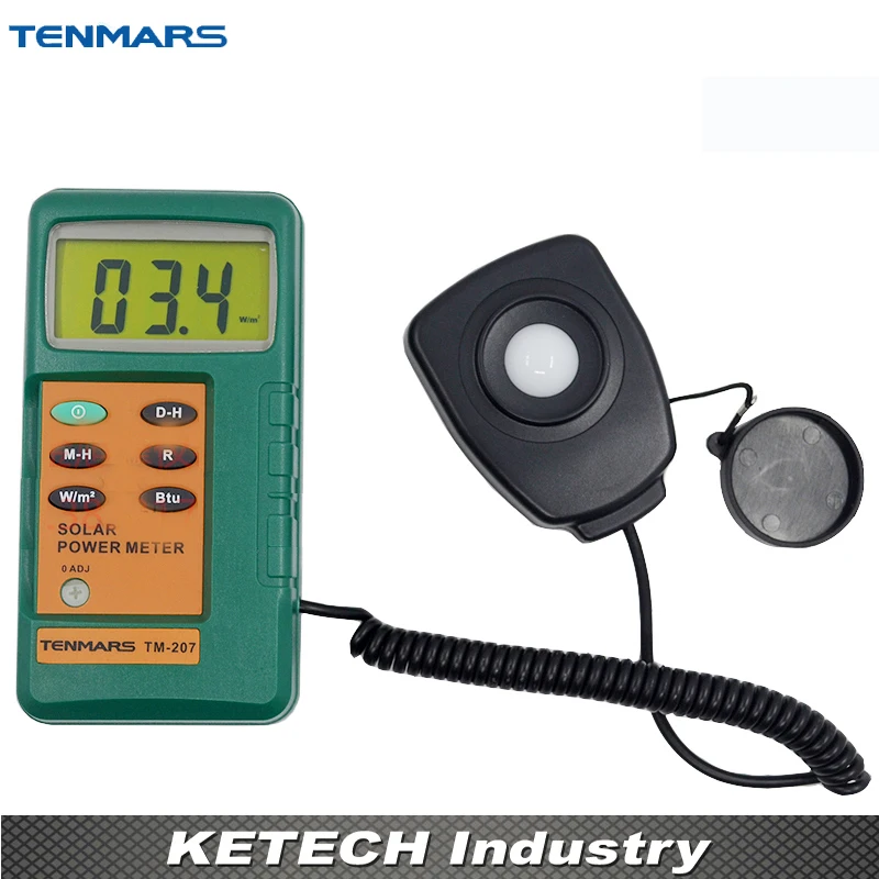 Solar Power Meter With1.5M Remove Sensor with 3 1/2 Digits LCD Display