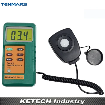 

Solar Power Meter With1.5M Remove Sensor with 3 1/2 Digits LCD Display with Maximum Reading of 2000 TENMARS TM-207