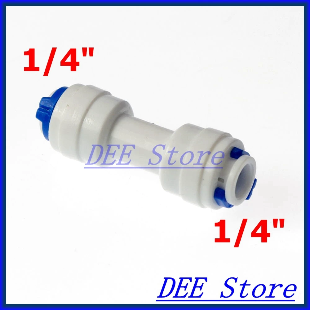 

1/4" Equal Straight Tube OD Quick Connection Fittings Aquarium RO Water System