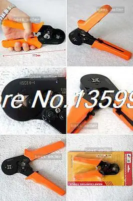 

17pcs Adjusting Ratcheting Ferrule Crimper AWG23-10 HSC8 6-4