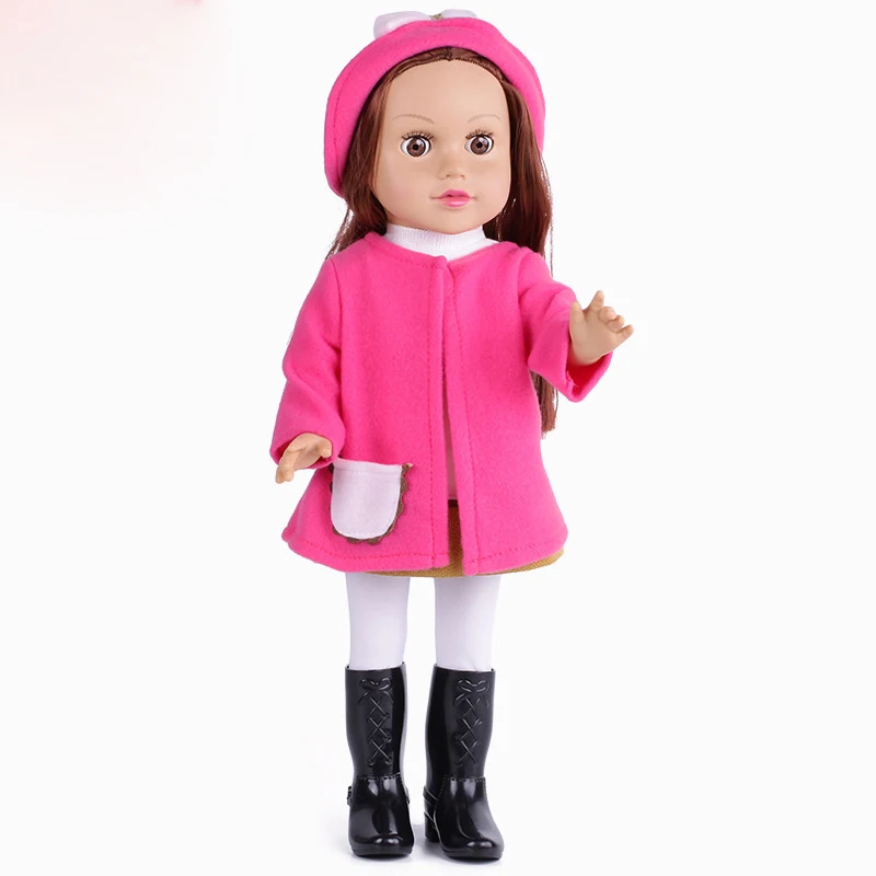 Шутите 18-дюймовые девочки bebe Reborn Baby Doll можно застегнуть на глаза Спящая кукла игрушка для детей на день рождения, рождественский подарок