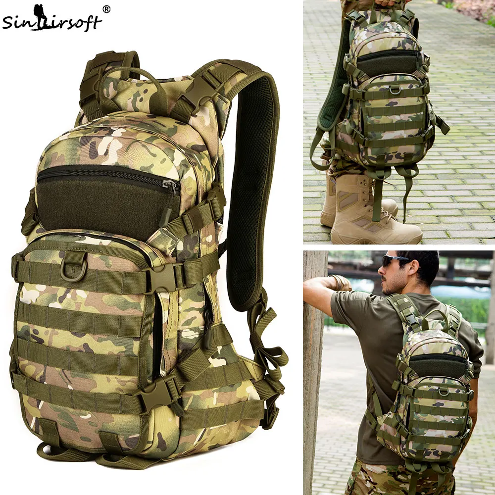  SINAIRSOFT Outdoor Sport Bags Military Backpack Trekking School bag Travel 25L Nylon Camouflage Cam