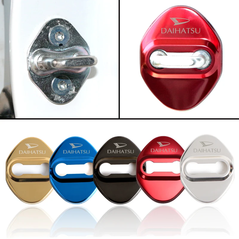 

4PCS car Auto Door Lock Decoration Cover Case For Daihatsu D-Base D-R Pico Copen Sirion Mira Materia car Accessories